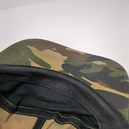 Brxtn Mfg Co Patch Slideback Hat Camouflage One Size Leather Strap