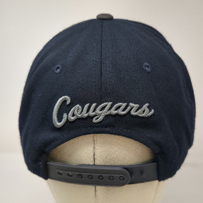 BYU Cougars NCAA Zephyr Snapback Hat Blue Gray One Size Polyester Script Back