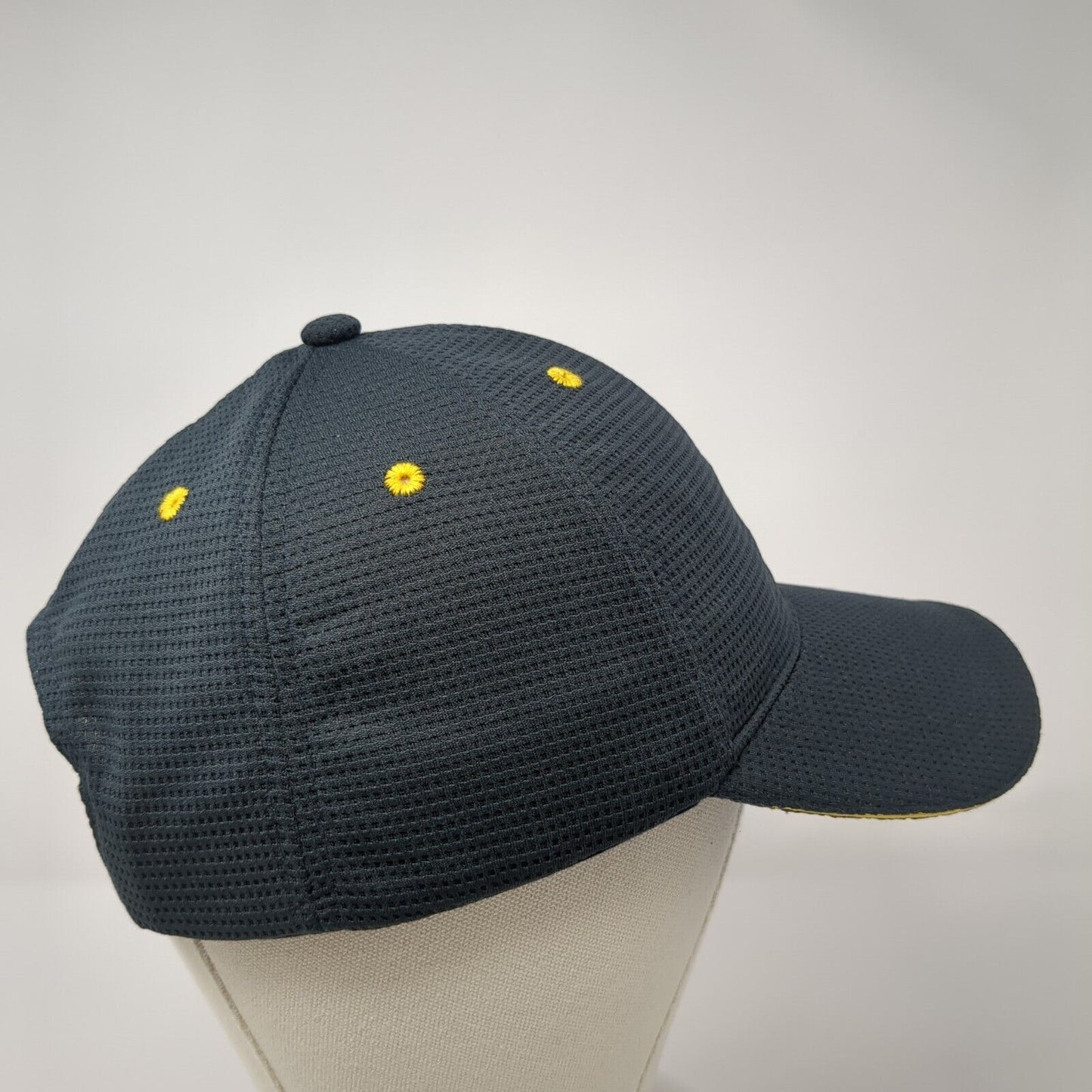 McDonald's Snapback Hat Blue One Size Adjustable Employee Crew Hat Blank