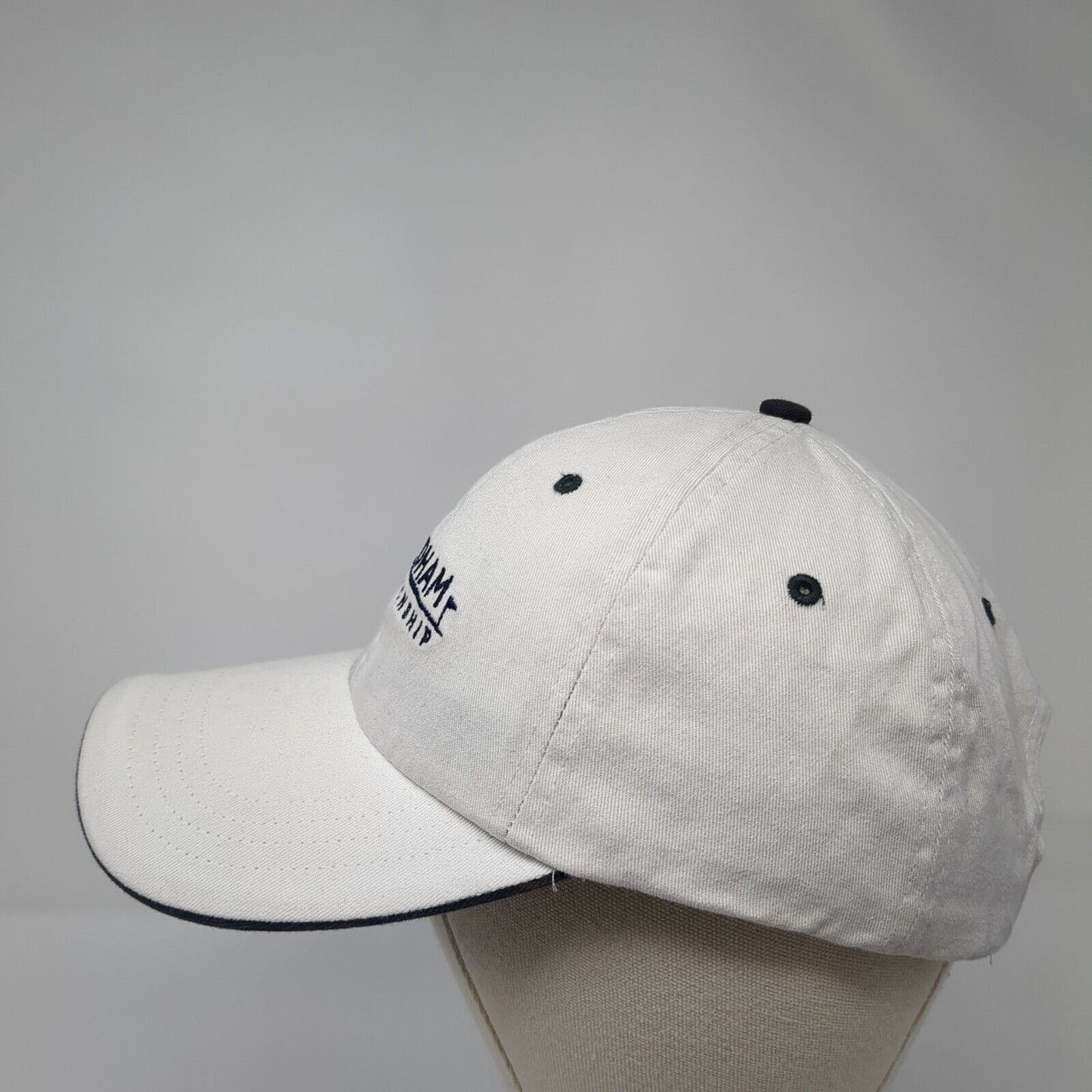 Wyndham Championship Strapback Hat White One Size American Dry Goods