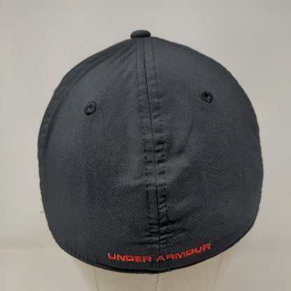 Under Armour Fitted Hat Black Large/XL Embroidered Logo Vent Holes