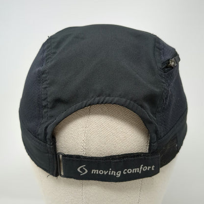 Moving Comfort Baseball Cap Black One Size Mesh Side Pocket Workout Running Hat