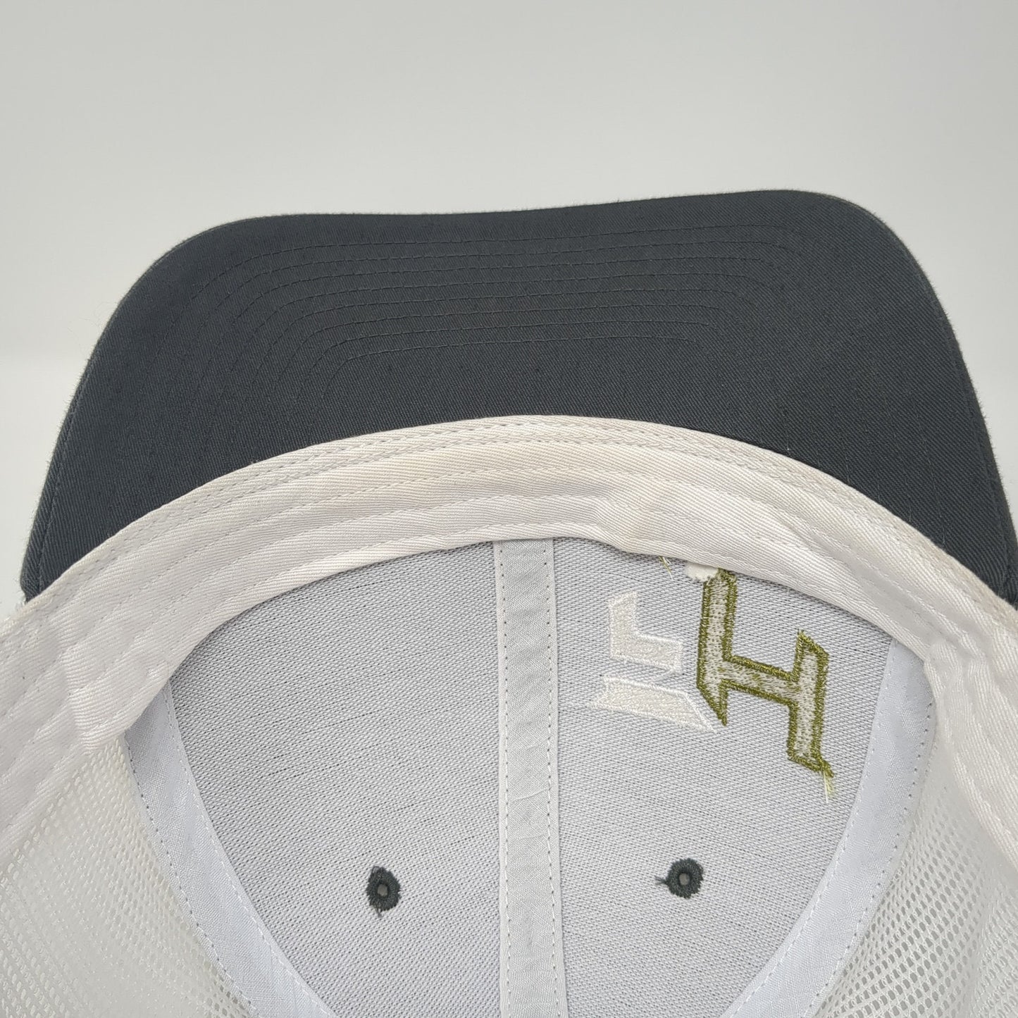 FH Fitness Snapback Trucker Hat Gray One Size Mesh Back Richardson