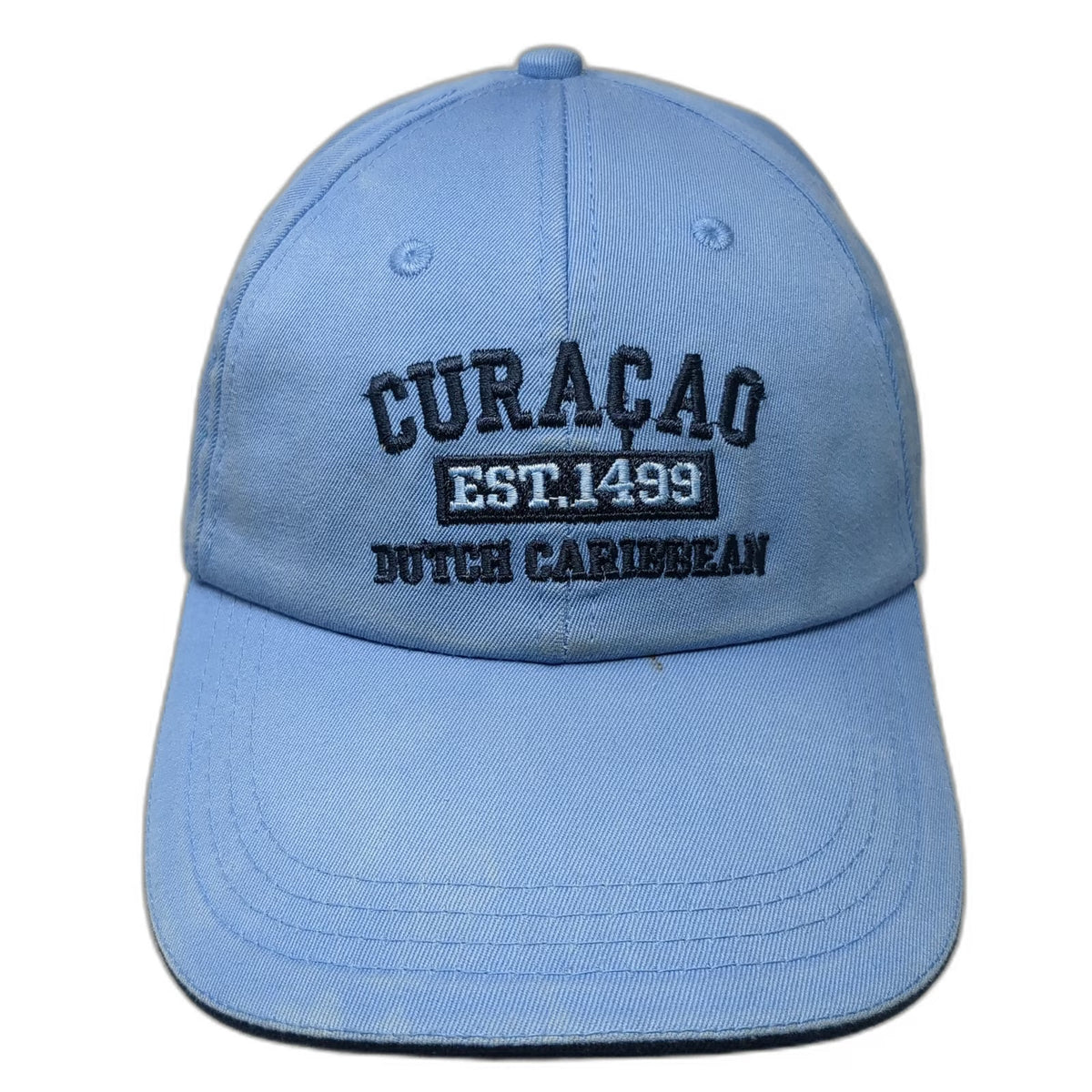 Baseball Cap Blue One Size Curacao Dutch Caribbean Est 1499 Strapback Hat