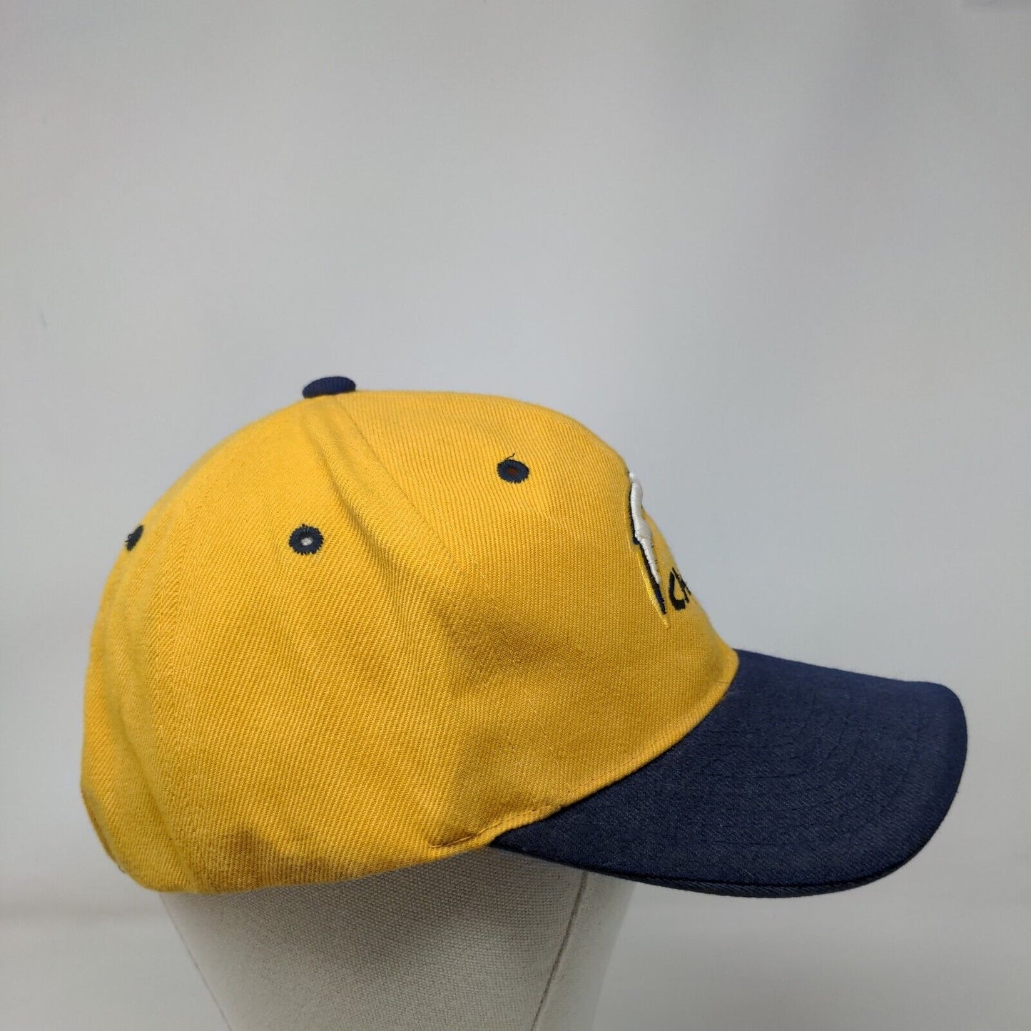 Los Angeles Chargers Strapback Hat Yellow OSFA Embroidered Logo Adjustable Wool