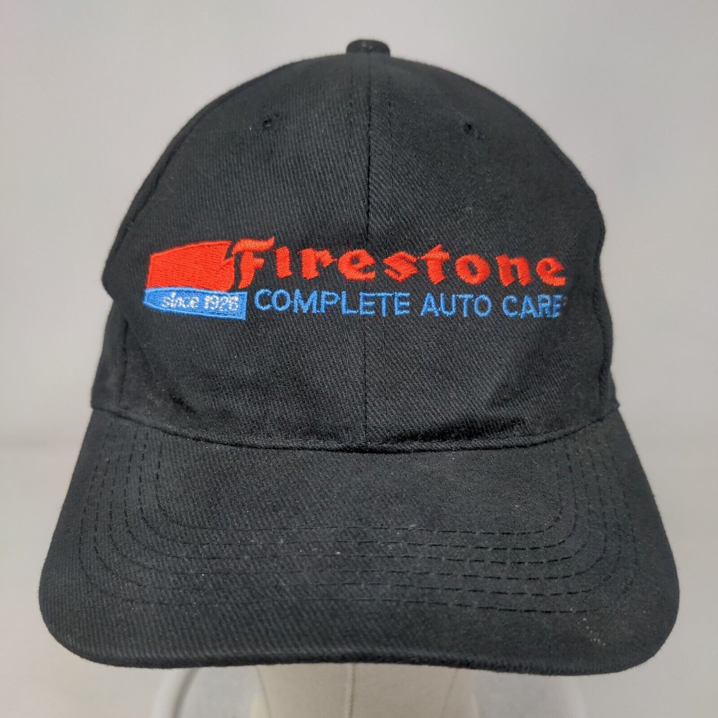 Firestone Complete Auto Care Strapback Hat Black OSFA Adjustable Embroidered