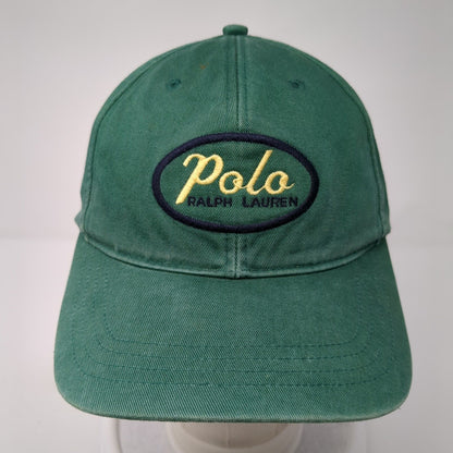 Vintage Polo Sport Ralph Lauren Slideback Hat Green OSFA Embroidered Logo