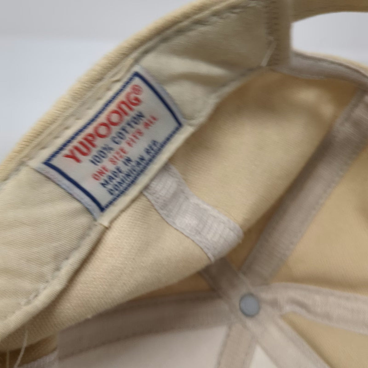 Yupoong Baseball Cap Beige One Size Bureau of Land Management Patch Cotton Hat