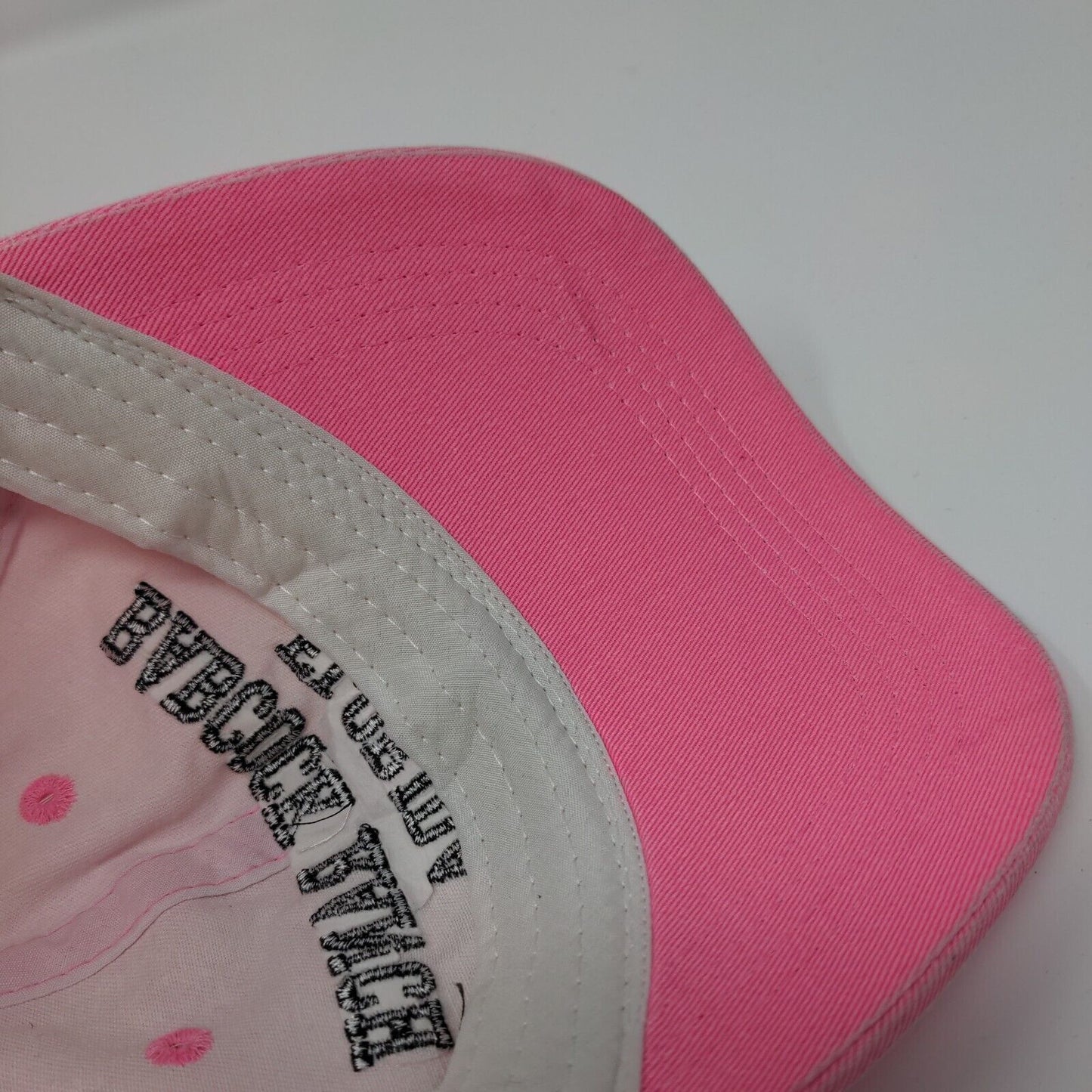 Babcock Ranch Florida Slideback Hat Pink OSFM Embroidered Headwear