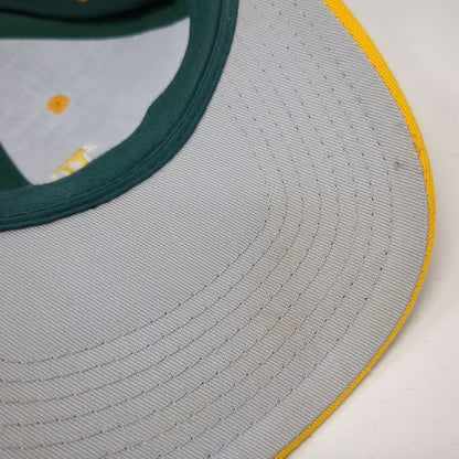 Foremost Athletic Snapback Hat Green Yellow L Wethersfield Embroidered W Logo