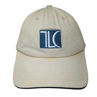 Sportsman Slideback Baseball Cap Beige One Size Adjustable Vented Holes 6 Panel