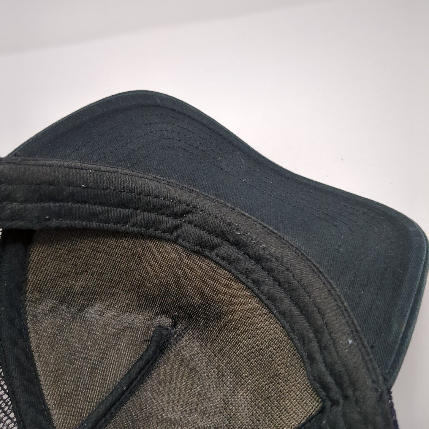 Old Navy Snapback Trucker Hat Black One Size Adjustable Mesh Back Polyester