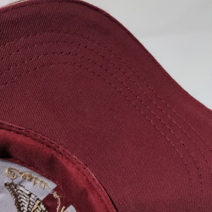 Costa Maya Strapback Hat Red OSFA Adjustable Embroidered 6 Panel