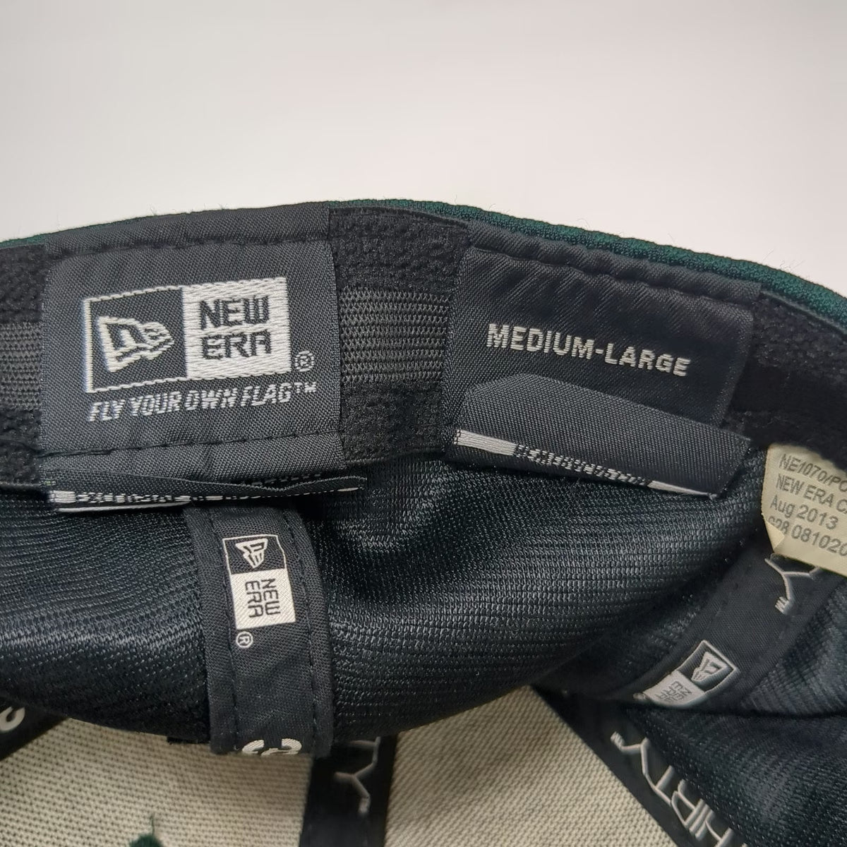 New Era Baseball Cap Green L Wagstaff Crane Service 39THIRTY Stretch Fit Hat