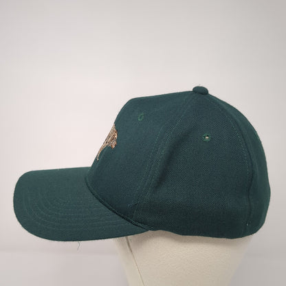 Grizzly Bear Fitted Hat Green One Size Embroidered Flexfit Yupoong