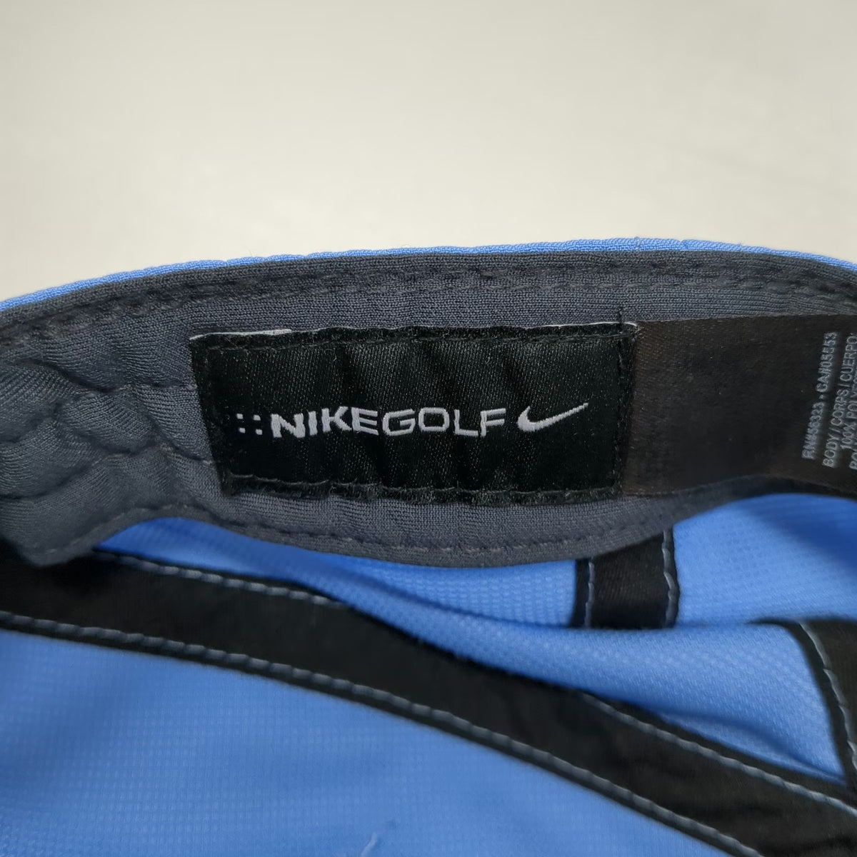 Nike Baseball Cap Blue One Size Golf Strapback Embroidered Logo White Swoosh Hat
