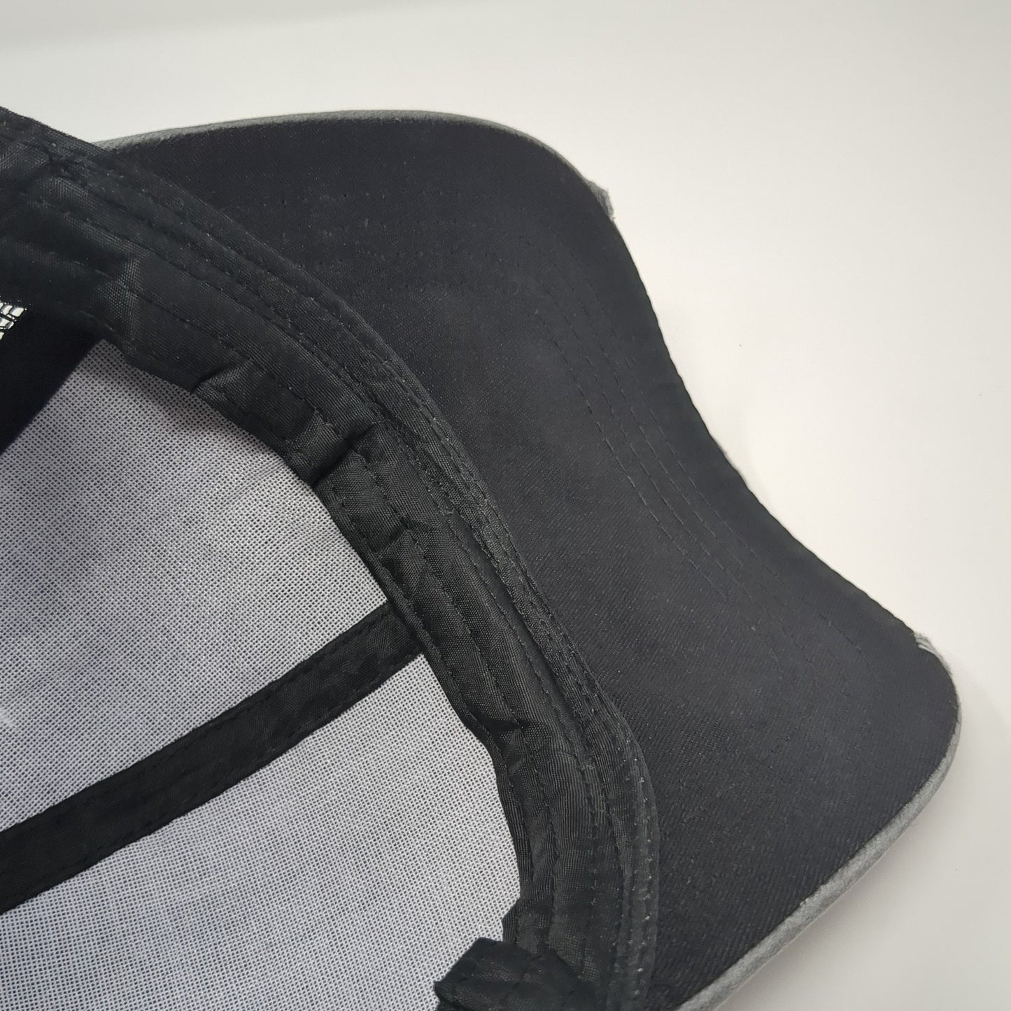 Unbranded Ponytail Trucker Hat Gray One Size Adjustable Mesh Back Distressed