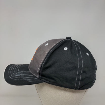 Monogram Strapback Hat Black One Size Embroidered Colorblock Sportsman