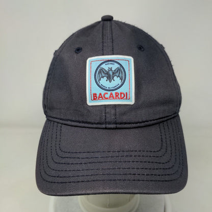Bacardi Patch Strapback Hat Blue One Size Adjustable 6 Panel Vent Holes