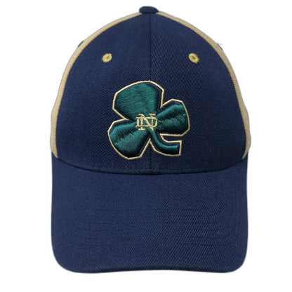 Notre Dame Fighting Irish NCAA Blue Gold One Size Cap Mascot One Fit Shamrock