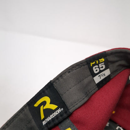Richardson Surge Fitted Hat Red 7 5/8 Embroidered Logo 6 Panel Outdoor
