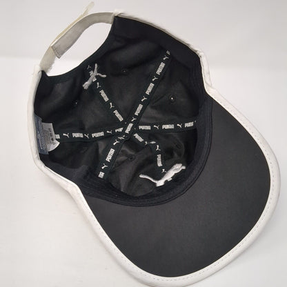 PUMA Strapback Hat Black One Size Adjustable Embroidered 6 Panel Polyester