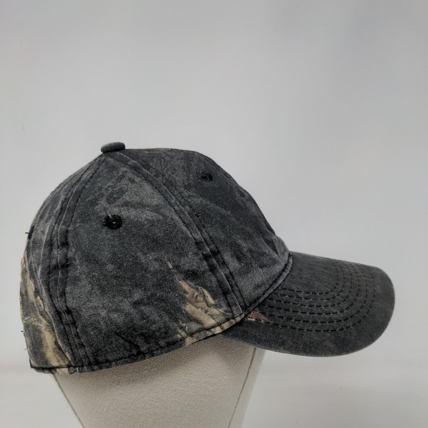 Signatures Strapback Hat Camo OSFM Adjustable 6 Panel Vent Holes