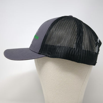 Omega Morgan Trucker Hat Gray One Size Mesh Snapback Strength Trust Embroidered