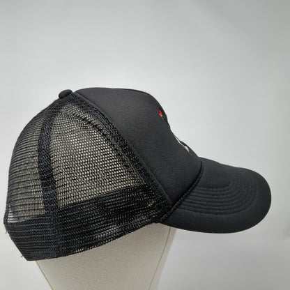 LA Los Angeles Snapback Trucker Hat Black OS Adjustable Mesh Back Rope Nissun