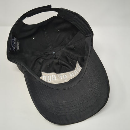 Man of God Strong Faithful Fearless Strapback Hat Black One Size Solid