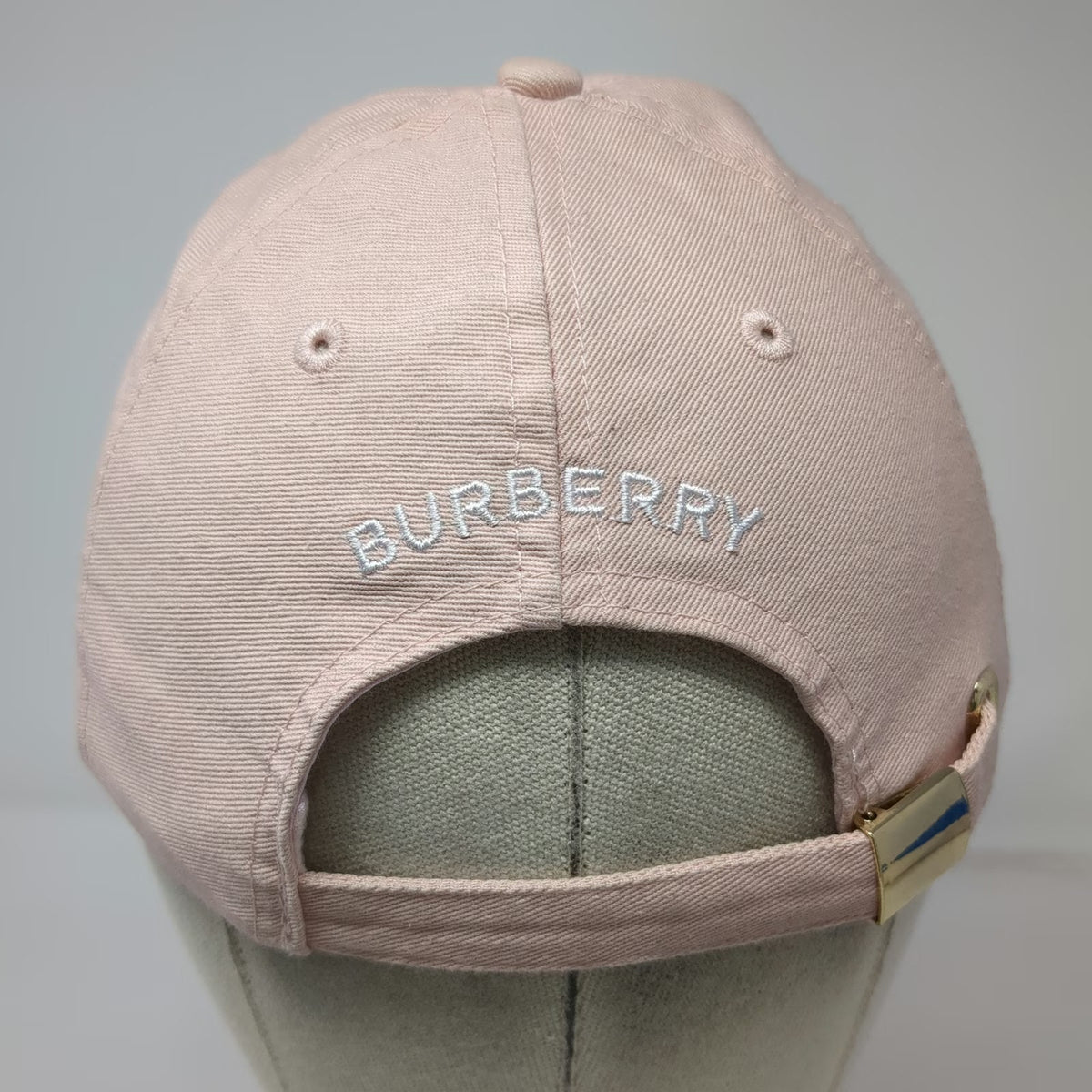 Burberry Baseball Cap Pink One Size HER Embroidery Slideback Hat Cotton Promo