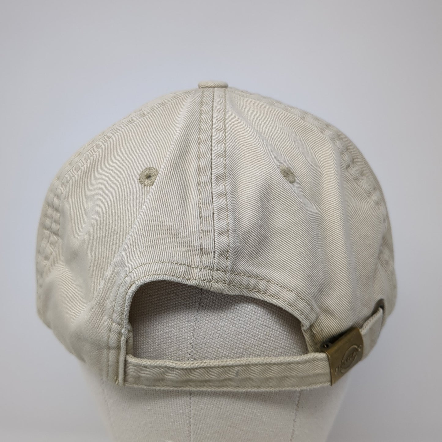 Manitowoc Slideback Baseball Cap Beige One Size Adjustable Embroidered 6 Panel