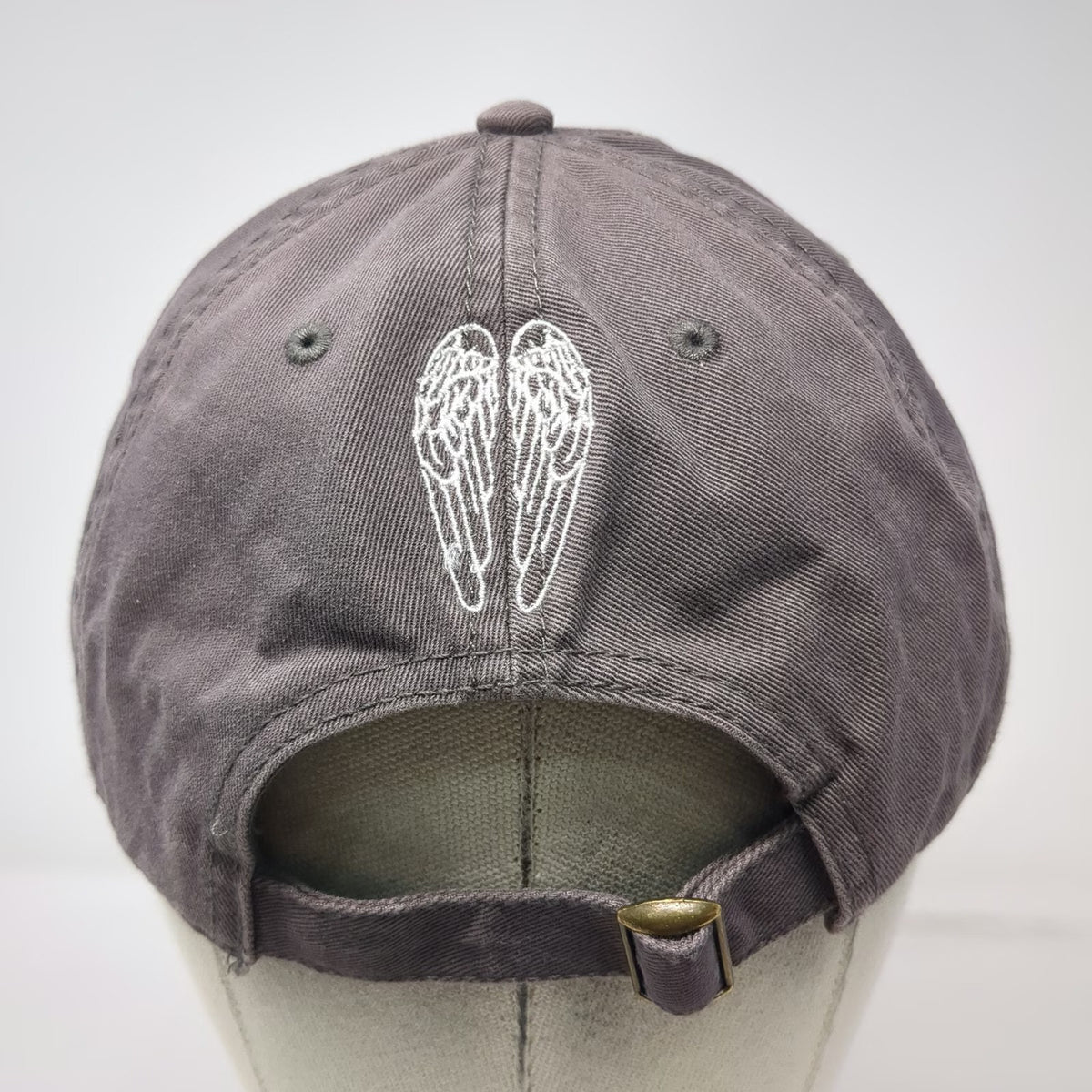 Cap America Gray Baseball Hat One Size Angels Envy Whiskey Wings Slideback Logo