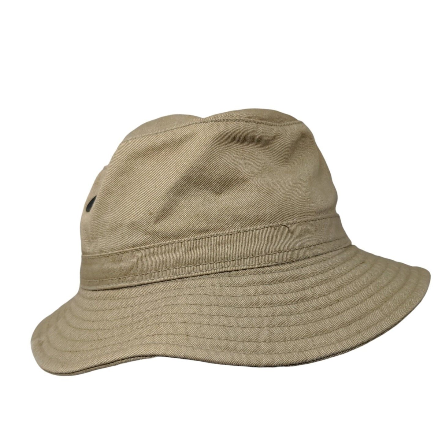 Haband Bucket Hat Tan Large Solid Blank Vent Holes Cotton Outdoor