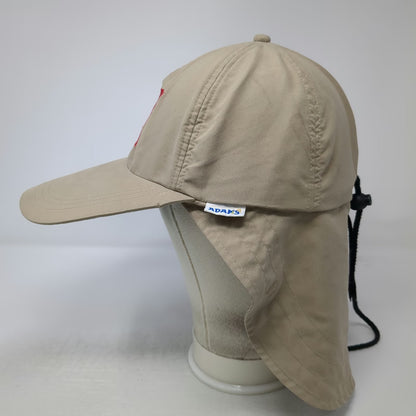Adams Baseball Cap Beige OS Divers Alert Network DAN Scuba Diving Neck Flap