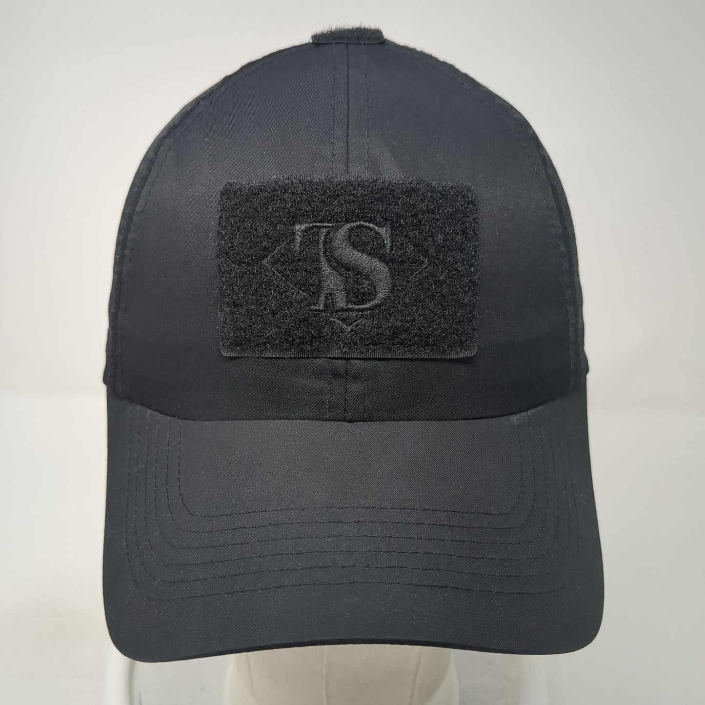 Unbranded Strapback Hat Black One Size Adjustable Embroidered Laser Cut
