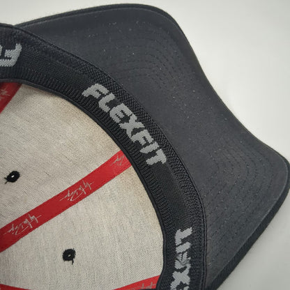 Troy Lee Designs Baseball Cap Black S/M Flexfit Raised Rubber Logo Signature Hat