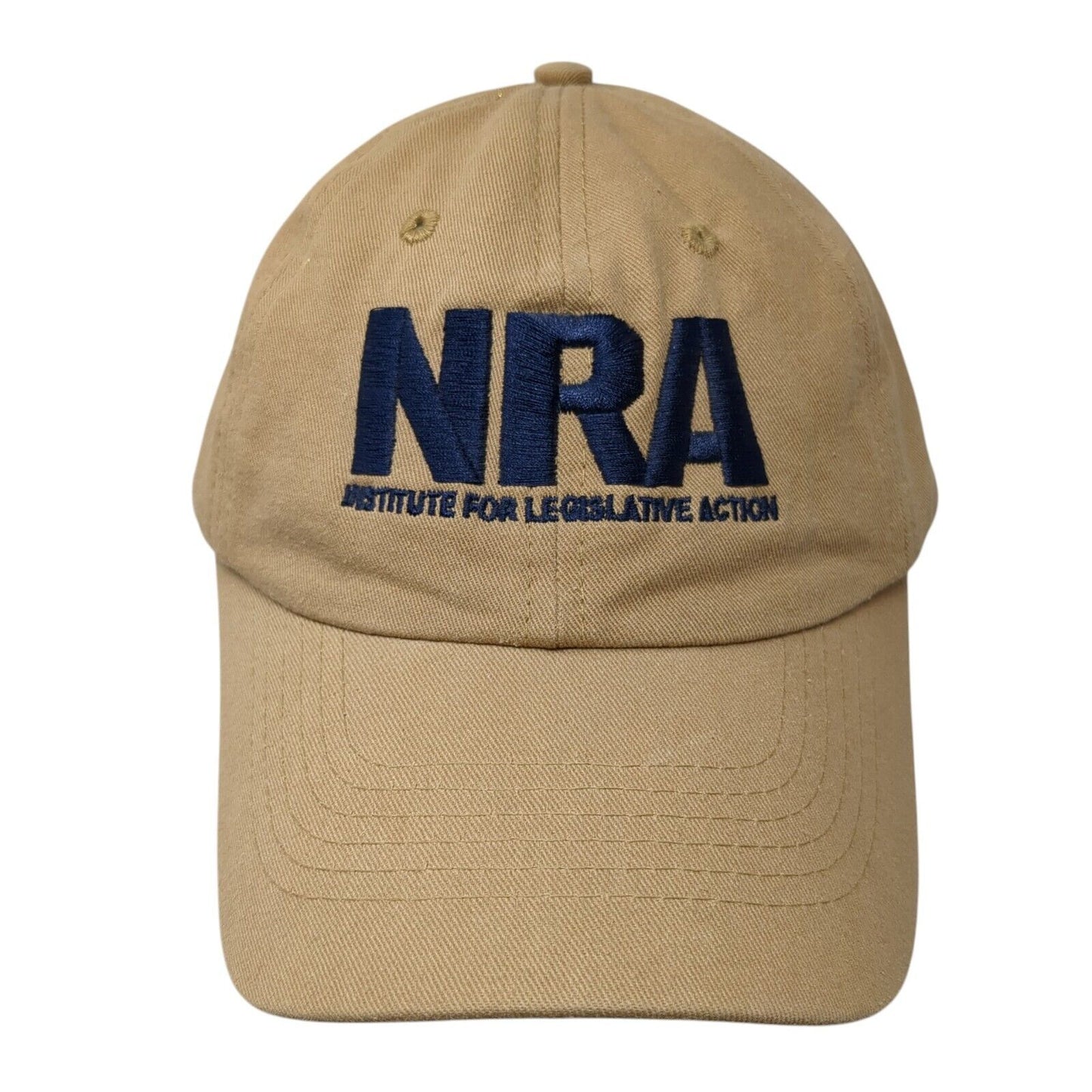 NRA Strapback Hat Tan One Size Institute For Legislative Action 6 Panel