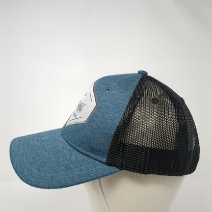 USA Mount Rushmore Snapback Mesh Back Trucker Hat Blue One Size Triangle