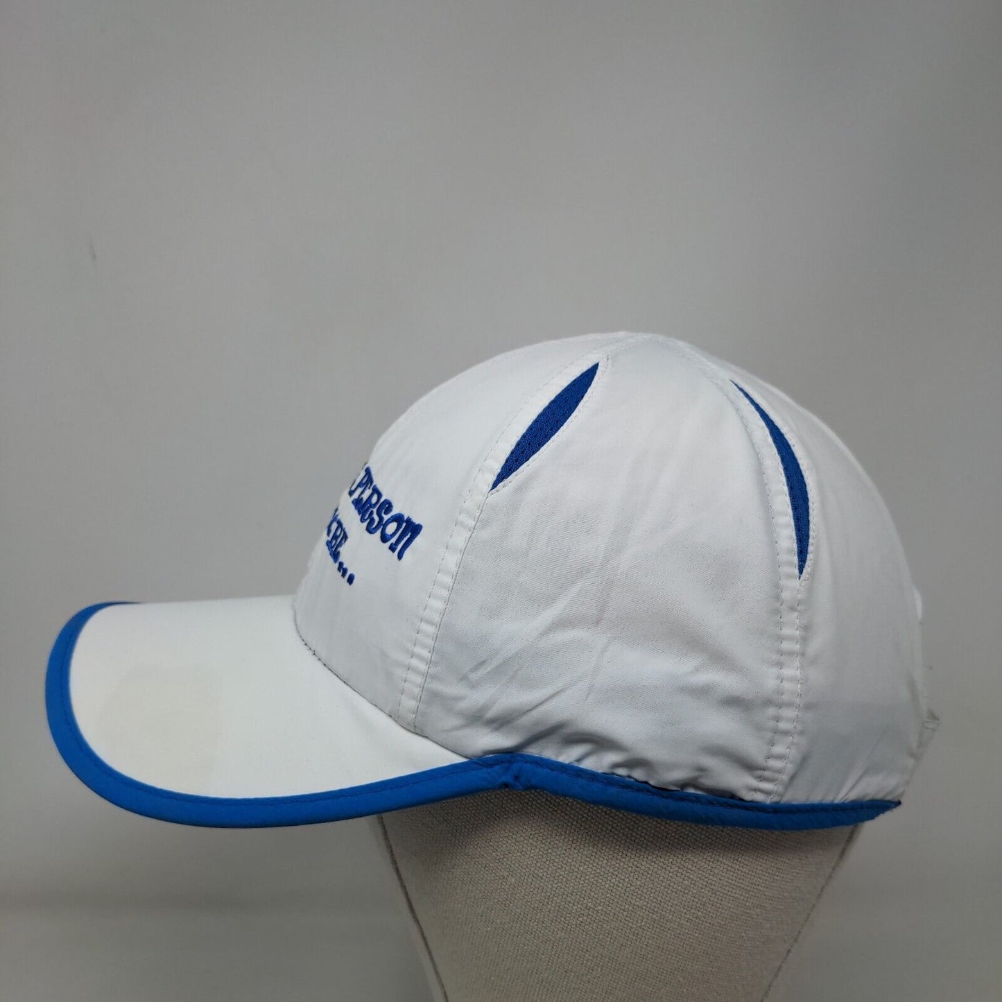 I Am Half The Person I Used To Be Strapback Hat White OSFA Embroidered