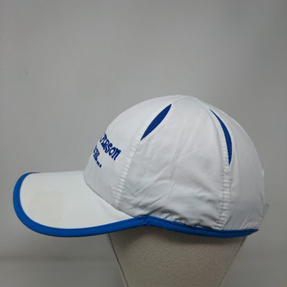 I Am Half The Person I Used To Be Strapback Hat White OSFA Embroidered