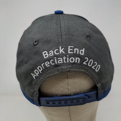 Lowe's Men's Snapback Hat Gray Blue Embroidered Logo Back End Appreciation 2020