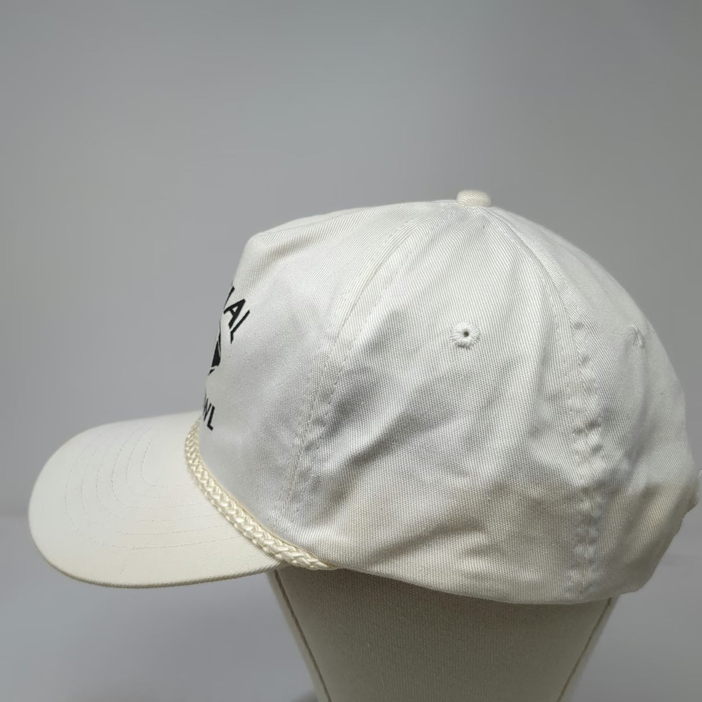 KC 5 Panel White Snapback Official 1998 Shrine Bowl Football Hat Rope Vintage