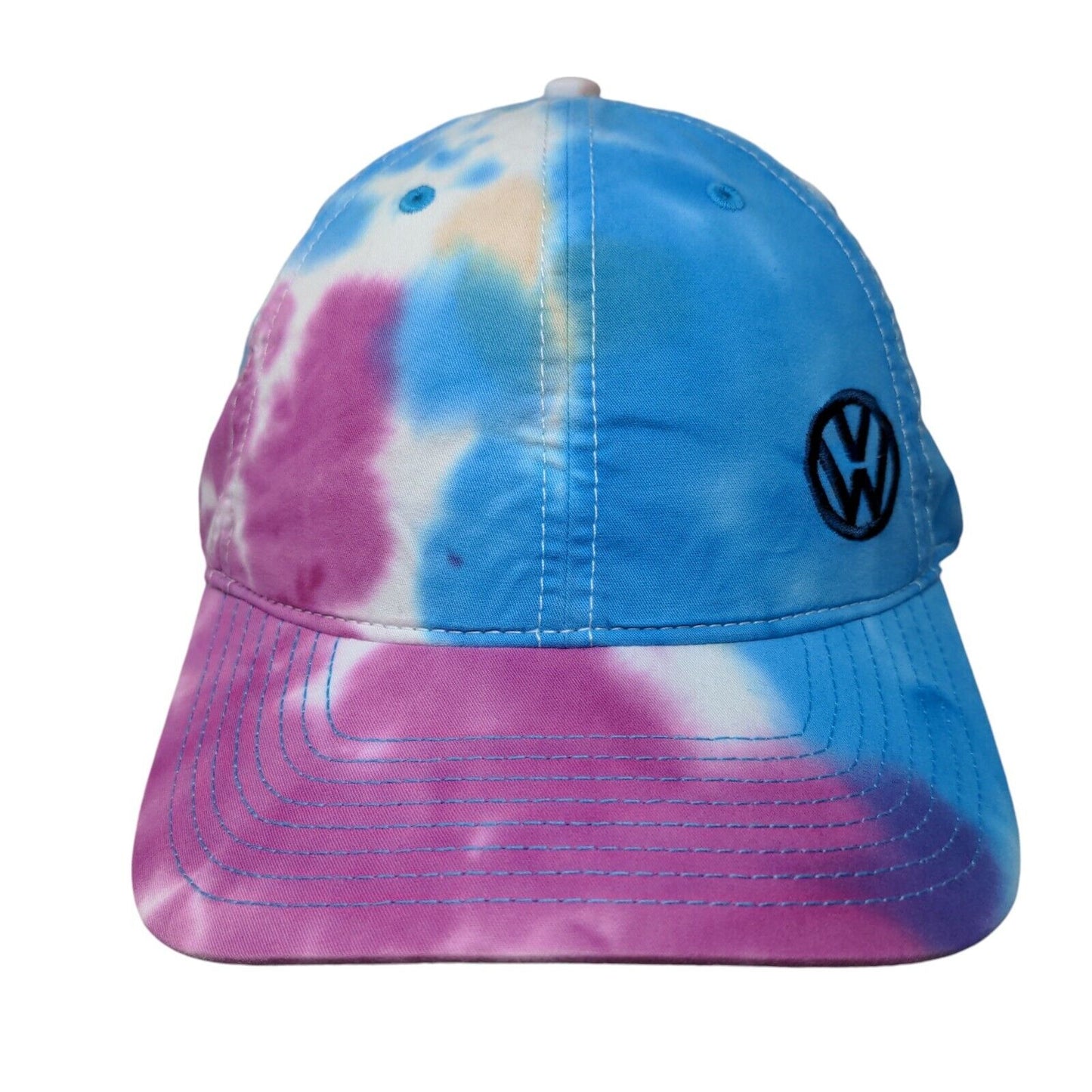 Volkswagen Slideback Hat Multicolor OSFM Adjustable Embroidered Tie Dye The Game