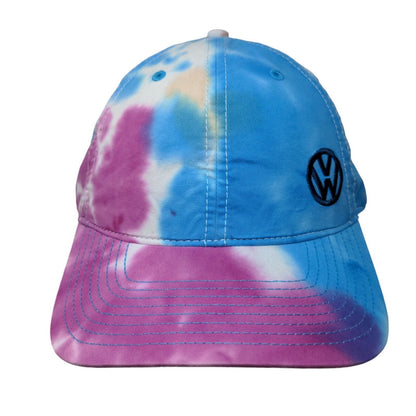 Volkswagen Slideback Hat Multicolor OSFM Adjustable Embroidered Tie Dye The Game