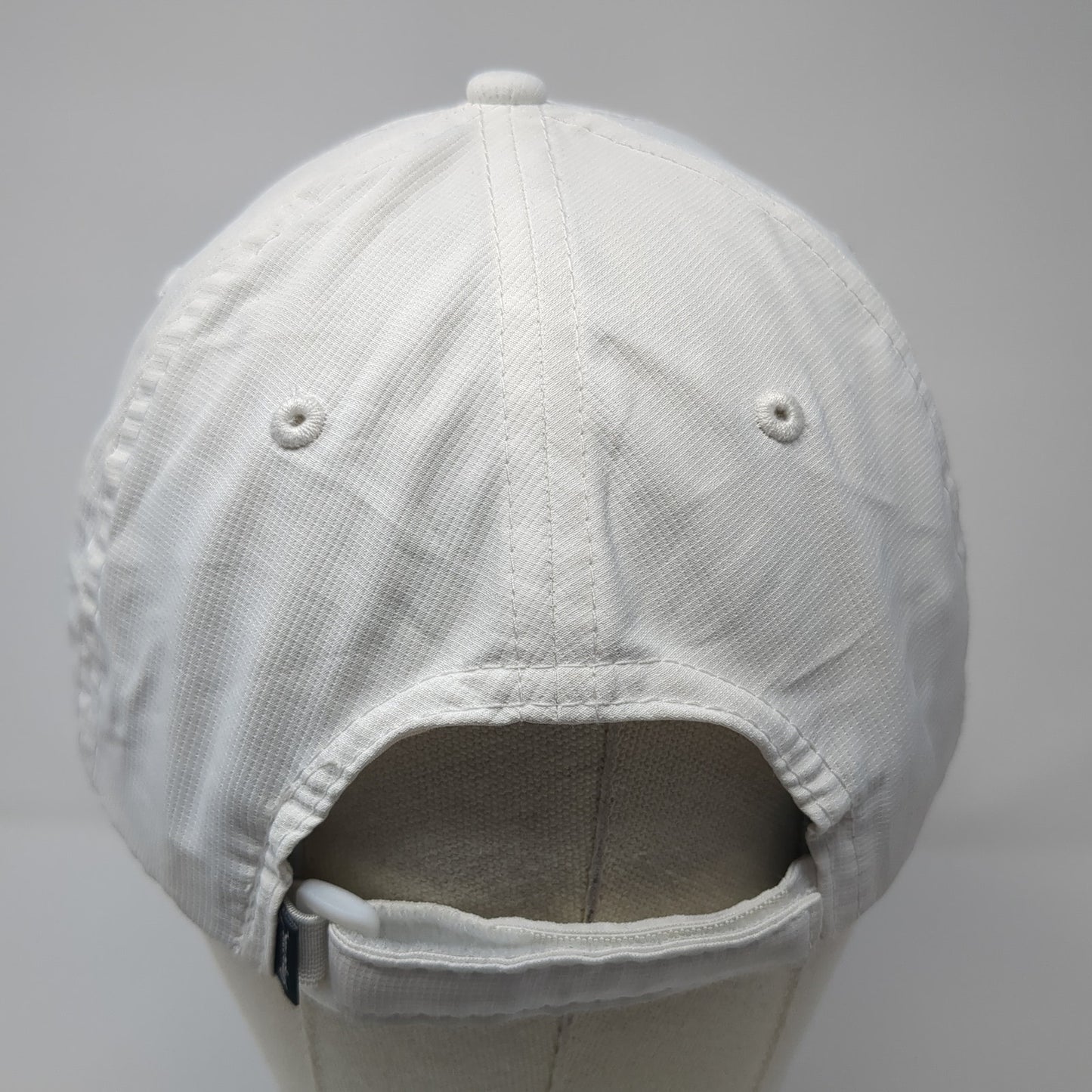 Burger Strapback Baseball Cap White One Size Adjustable Embroidered Imperial