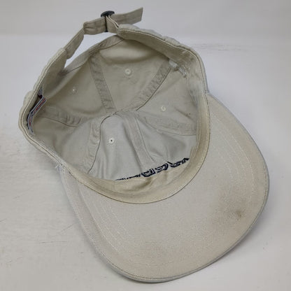 Reebok Baseball Cap Beige One Size Golf Embroidered Cotton Slideback Strap Hat
