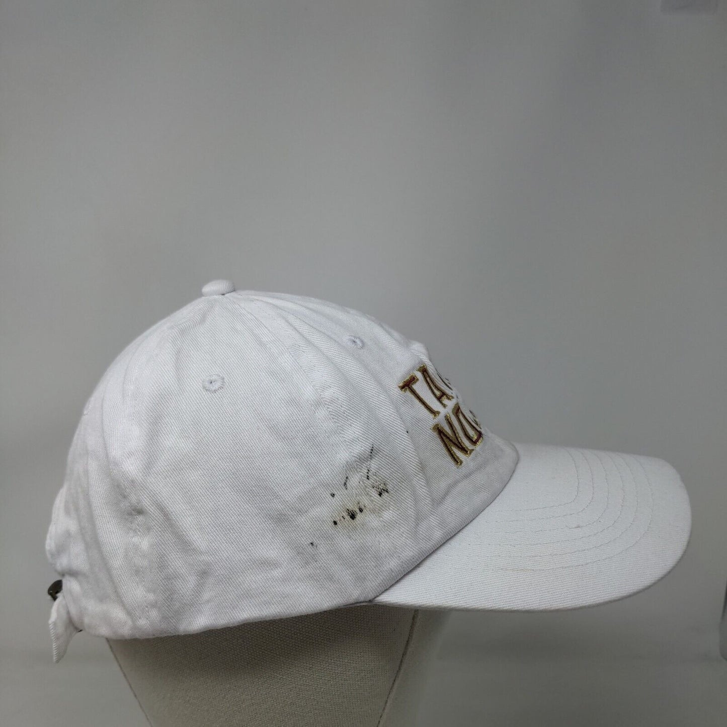 Tampa Seminoles 'Noles Slideback Hat White Embroidered Logo 100% Cotton NCAA