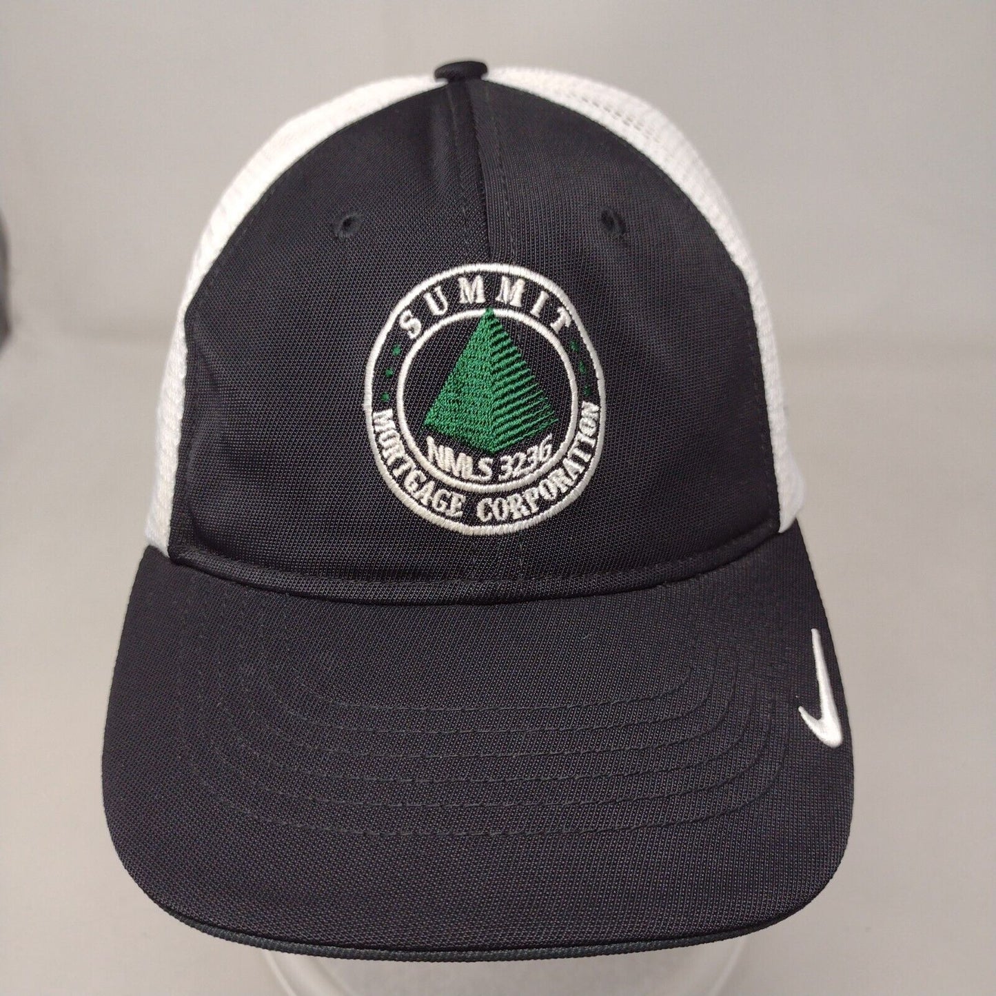 Summit Mortgage Corporation Fitted Trucker Hat Black L/XL Nike Golf
