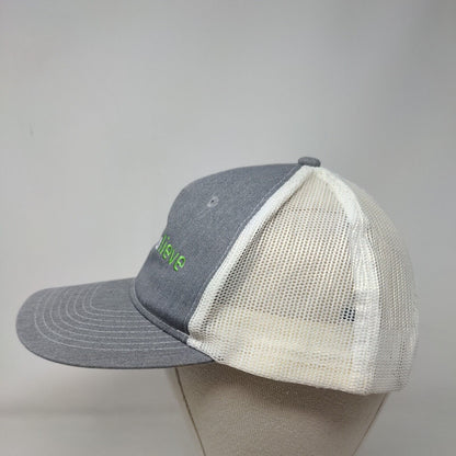 Truelieve Snapback Trucker Hat Gray One Size Adjustable Mesh Back Port Authority
